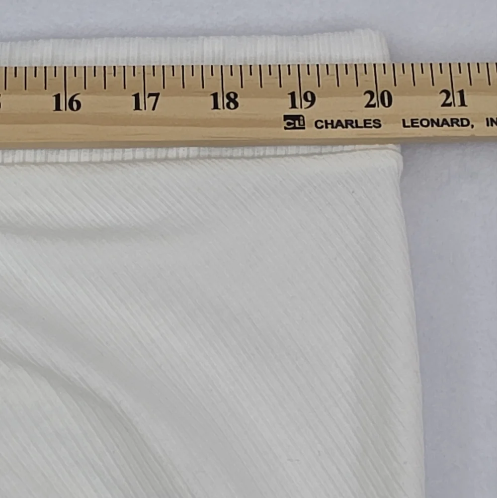 Curvy Sense 3X Ruched Midi Skirt in White 2606-U